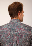 Roper Mens Long Sleeve Button Old Time Paisley Western Shirt - Flyclothing LLC