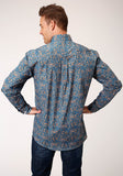 Roper Mens Long Sleeve Button Amarillo Paisley Western Shirt - Flyclothing LLC