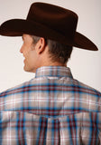 Roper Mens Long Sleeve Button Vintage Plaid Western Shirt - Flyclothing LLC