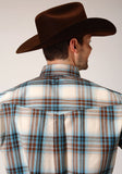 Roper Mens Long Sleeve Button Cocao Plaid Western Shirt - Flyclothing LLC