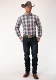 Roper Mens Long Sleeve Button Vintage Plaid Western Shirt - Flyclothing LLC