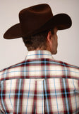 Roper Mens Long Sleeve Button Red Canyon Plaid Western Shirt - Flyclothing LLC