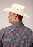 Roper Mens Long Sleeve Snap Classic Geo Western Shirt Tall Fit - Flyclothing LLC