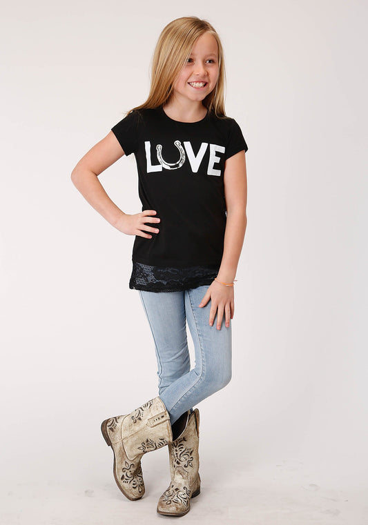 Roper Girls Short Sleeve Knit Poly Rayon Jersey Short Sleeve Basic T T-Shirt - Flyclothing LLC