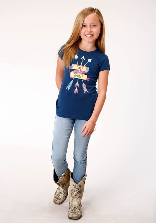 Roper Girls Short Sleeve Knita Poly Rayon Jersey Short Sleeve Basic T T-Shirt - Flyclothing LLC