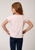 Roper Girls Cotton Milange Short Sleeve Knit T-Shirt