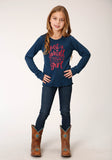 Roper Girls Long Sleeve Knit Poly Rayon Jersey Long Sleeve T T-Shirt - Flyclothing LLC