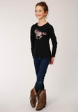 Roper Girls Long Sleeve Knit Poly Rayon Jersey Long Sleeve T T-Shirt - Flyclothing LLC