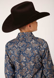 Roper Boys Long Sleeve Snap River Paisley Print Western Shirt - Flyclothing LLC