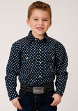 Roper Boys Long Sleeve Snap New Star Foulard Western Shirt