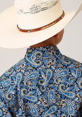 Roper Boys Long Sleeve Snap Amarillo Paisley Western Shirt - Flyclothing LLC