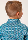 Roper Boys Long Sleeve Snap Victorian Foulard Western Shirt - Flyclothing LLC