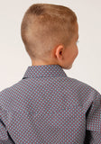 Roper Boys Long Sleeve Snap Classic Geo Western Shirt - Flyclothing LLC