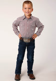 Roper Boys Long Sleeve Snap Climbing Diamond Western Shirt - Flyclothing LLC