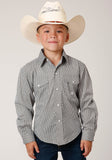 Roper Boys Long Sleeve Snap Climbing Diamond Western Shirt