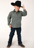 Roper Boys Long Sleeve Snap Forest Foulard Western Shirt - Flyclothing LLC