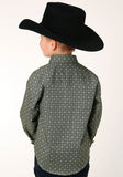 Roper Boys Long Sleeve Snap Forest Foulard Western Shirt - Flyclothing LLC