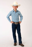 Roper Boys Long Sleeve Snap Stretch Check Western Shirt - Flyclothing LLC