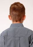 Roper Boys Long Sleeve Button Bell Foulard Western Shirt - Flyclothing LLC