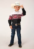 Roper Boys Long Sleeve Snap Tribal Border Western Shirt - Flyclothing LLC