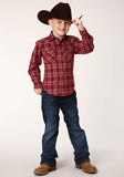 Roper Boys Long Sleeve Snap Unlined Flannel Shirt Western Shirt