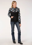 Roper Womens Long Sleeve Knit Sweater Knit Pullover Top Top - Flyclothing LLC