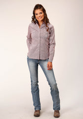 Roper Womens Long Sleeve Snap Climbing Diamond Western Shirt - Flyclothing LLC