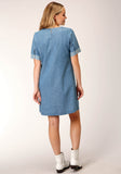 Roper Womens Short Sleeve Cotton Denim Dress - Flyclothing LLC