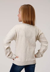 Roper Girls Long Sleeve Fleece Sweatshirt - Roper