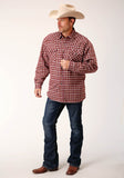 Roper Mens Long Sleeve Snap Sherpa Lined Flannel Shirt Jacket - Flyclothing LLC