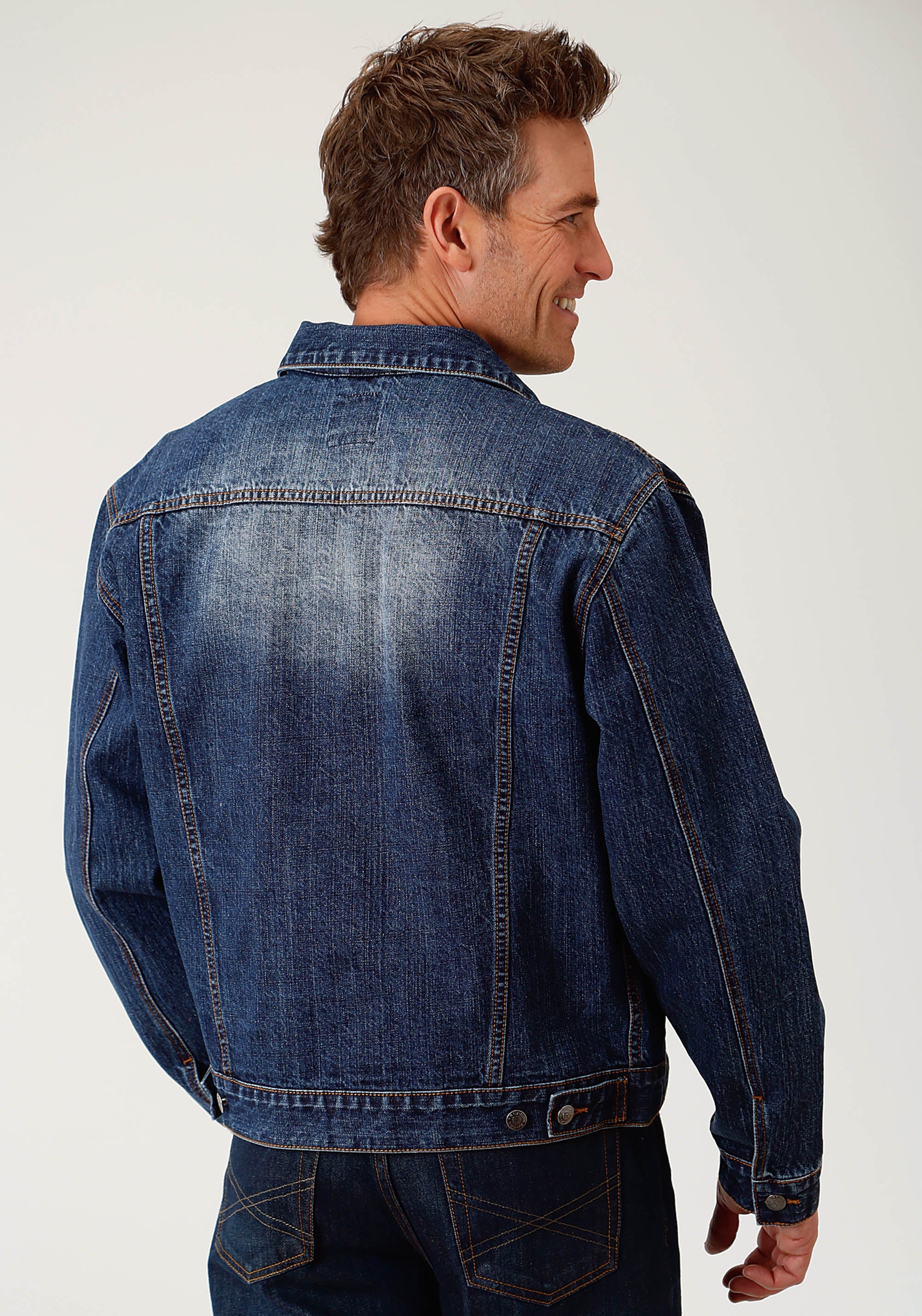 Roper Mens Blue Denim Jacket - Flyclothing LLC