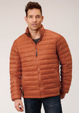 Roper Mens Down Proof Coated Jacket Rust