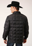 Roper Mens Black Nylon Down Proof Coated Jacket - Flyclothing LLC