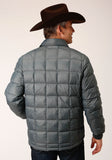 Roper Mens Slvr Sage Nylon Down Proof Coated Jacket - Flyclothing LLC