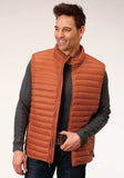 Roper Mens Down Proof Coated Vest Rust Vest