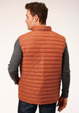 Roper Mens Down Proof Coated Vest Rust Vest - Flyclothing LLC