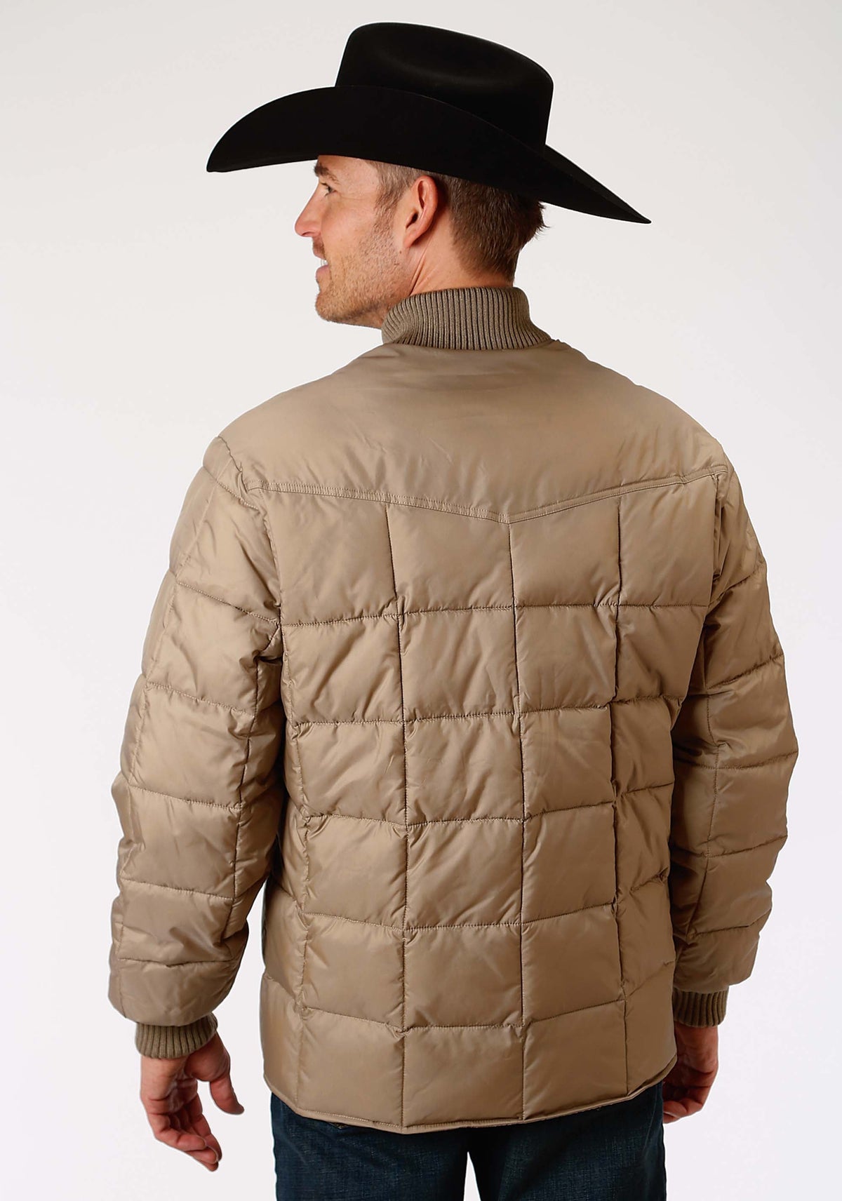 Roper Mens Khaki Poly-Filled Jacket - Flyclothing LLC