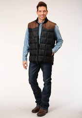 Roper Mens Quilted Polyfilled Vest - Flyclothing LLC