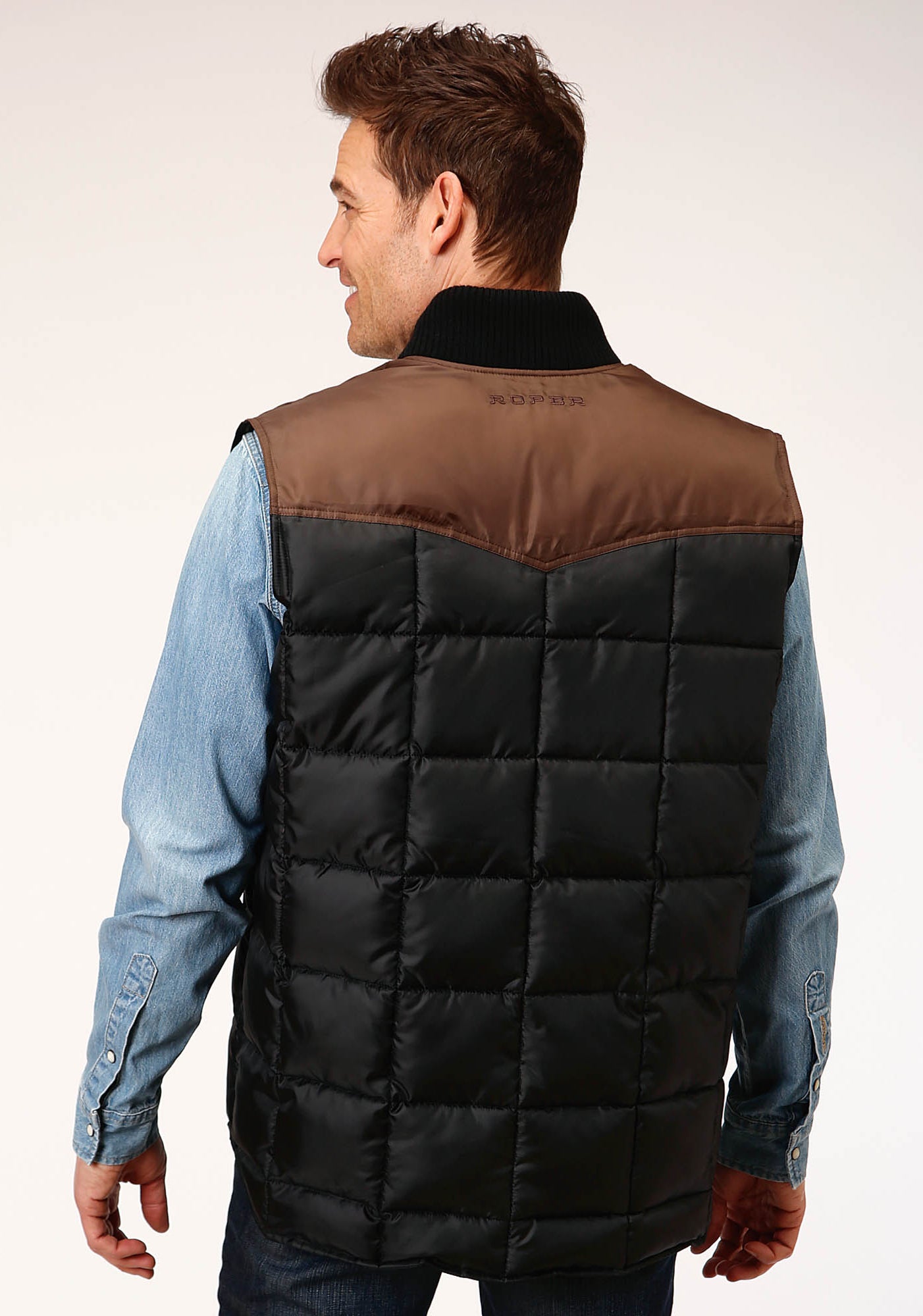 Roper Mens Quilted Polyfilled Vest - Flyclothing LLC