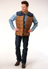 Roper Mens Quilted Polyfilled Vest - Flyclothing LLC