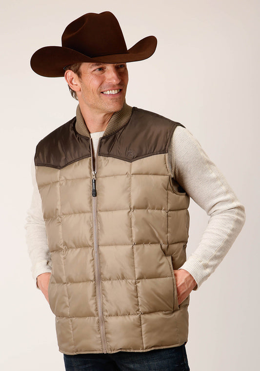 Roper Mens Quilted Polyfilled Vest