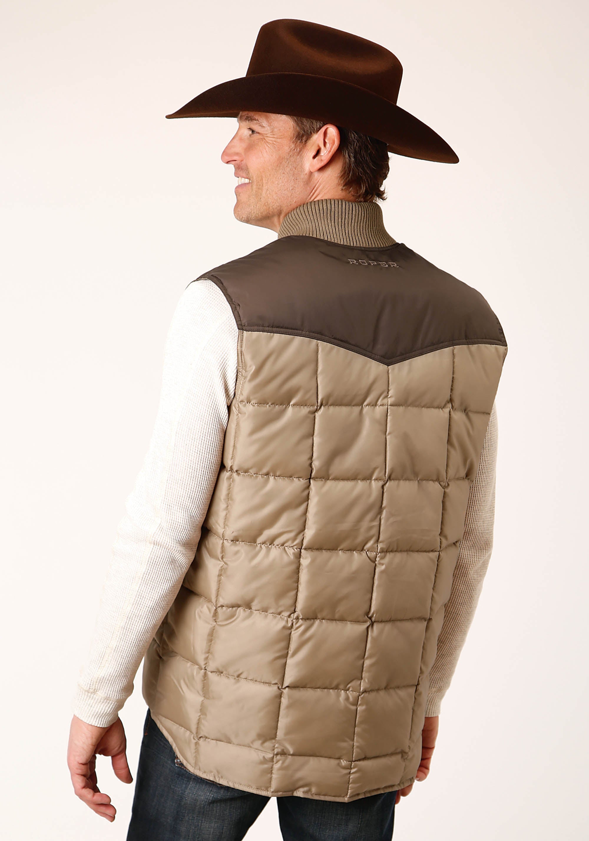 Roper Mens Quilted Polyfilled Vest - Flyclothing LLC