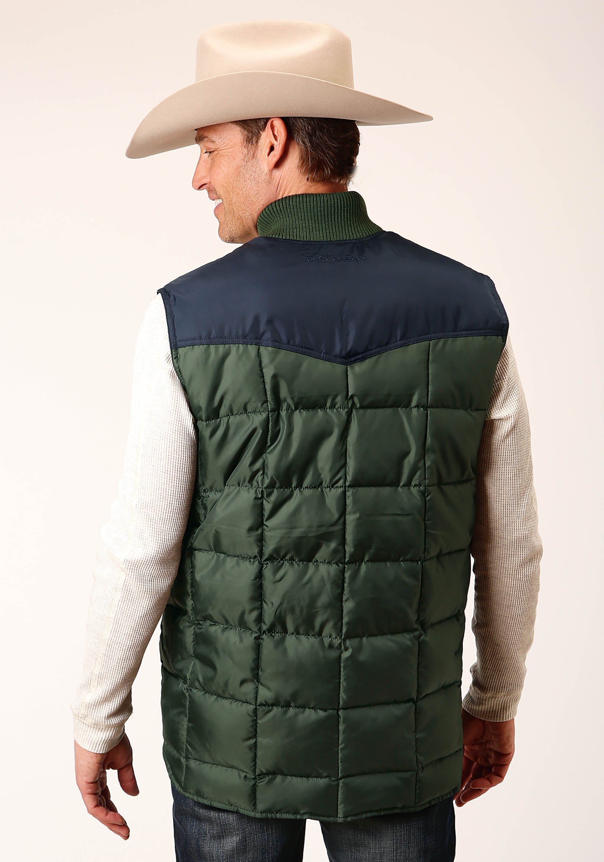 Roper Mens Quilted Polyfilled Vest - Flyclothing LLC