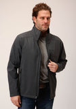 Roper Mens Heather Grey Soft Shell Jacket