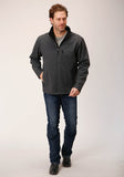 Roper Mens Heather Grey Soft Shell Jacket - Flyclothing LLC