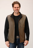 Roper Mens Heather Mocha Soft Shell Vest