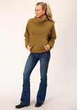 Roper Womens Teddy Bear Brown Polar Fleece Pullover - Flyclothing LLC