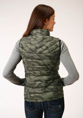 Roper Womens Down Parachute Camo Down Filled Vest - Flyclothing LLC