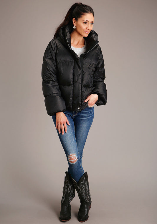 Roper Womens Women's Hooded Down Puffer Jacket - Flyclothing LLC