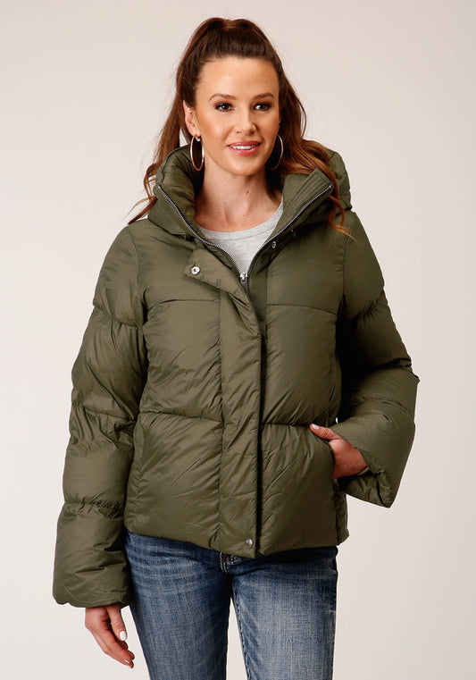 Roper Womens Hooded Down Puffer Jacket